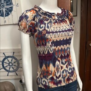 NWT chaps size small Colorful Patterned Women's Top